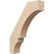 Ekena Millwork 3-inch W x 14-inch D x 18-inch H Balboa Rough Cedar Woodgrain TimberThane Knee Brace, Primed BRCUR03X14X18BOARCPR - alternate 1